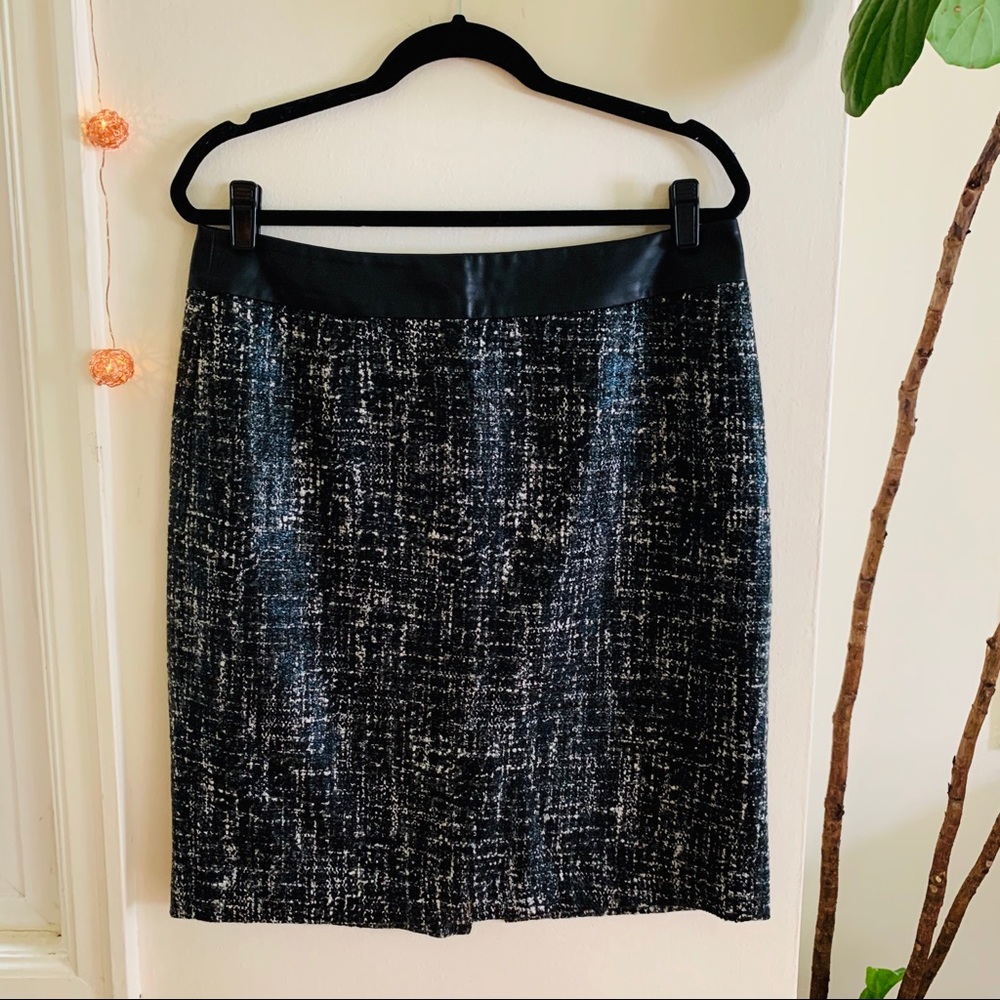 Banana republic textured high waist skirt